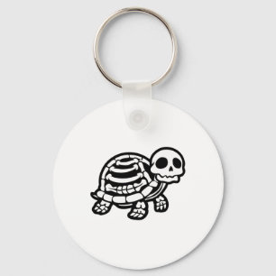 Porte-clés Cute Tortue Halloween Squelette Tortue Fossiles Ar