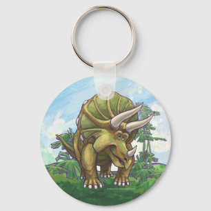 Porte-clés Cute Triceratops Art