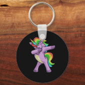 Porte-clés Cute Unicorn Dabber Dance (Recto)