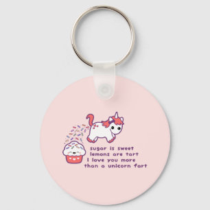 Porte-clés Cute Unicorn Fart