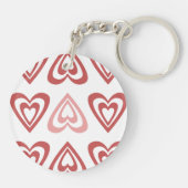 Porte-clés Cute Valentine Hearts – Love & Romance Design (Dos)