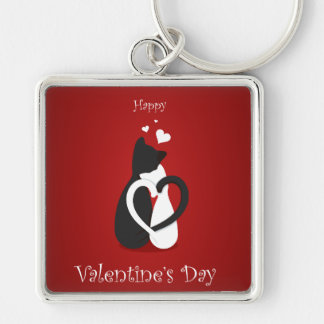 Porte-clés Cute Valentine's Day Chats Amour