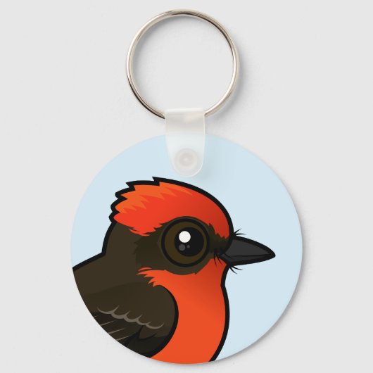 Porte-clés Cute Vermilion Flycatcher (Recto)