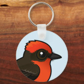 Porte-clés Cute Vermilion Flycatcher (Recto)