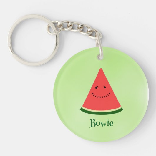 Porte-clés Cute Watermelon Personalized Acrylic Keychain (Devant)