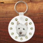 Porte-clés Cute Westie (Recto)