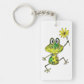 Porte-clés Cute Whimsical Happy Frog (Devant)