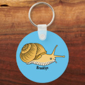 Porte-clés Cute yellow snail cartoon (Recto)