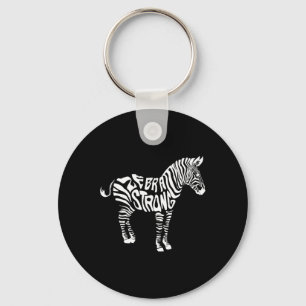 Porte-clés Cute Zebra Strong Ehlers Danlos Sensibilisation au