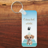 Porte-clés Cuteness Level Keychain – Custom Text & Photo (Recto)