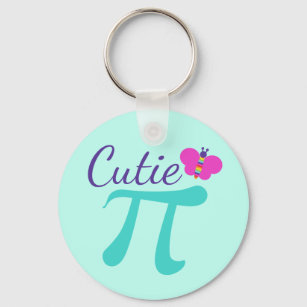 Porte-clés Cutie Pi Symbol Math Pun