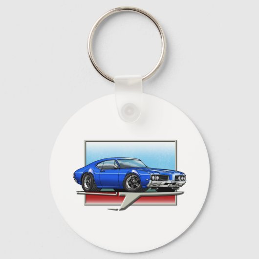Porte-clés Cutlass bleu 1969 (Recto)