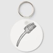 Porte-clés Cutlerie Rustique Vintage Fork Retro (Recto)