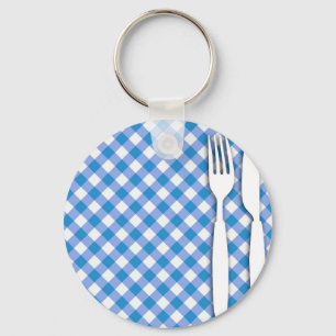 Porte-clés Cutlerie sur tissu de table
