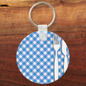 Porte-clés Cutlerie sur tissu de table (Recto)