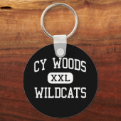 Porte-clés Cy Woods - Wildcats - Lycée - Cypress Texas (Recto)