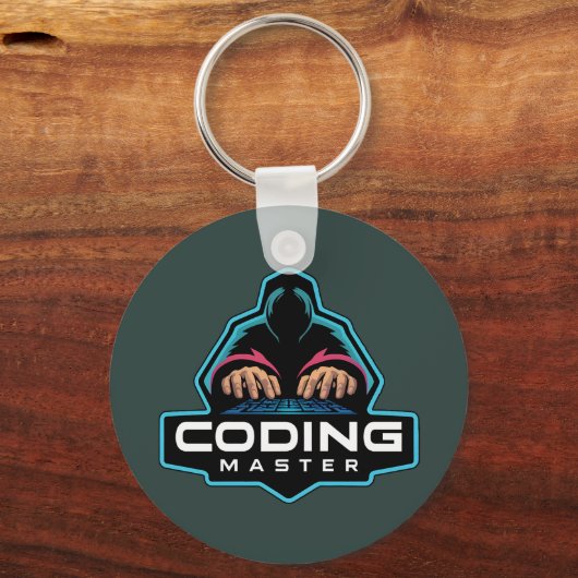 Porte-clés Cyber Coding Guru : Cadeaux technologiques (Recto)