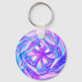 Porte-clés Cyber rose et bleu (Verso)