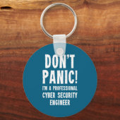 Porte-clés Cyber Security Engineer Illustration (Recto)