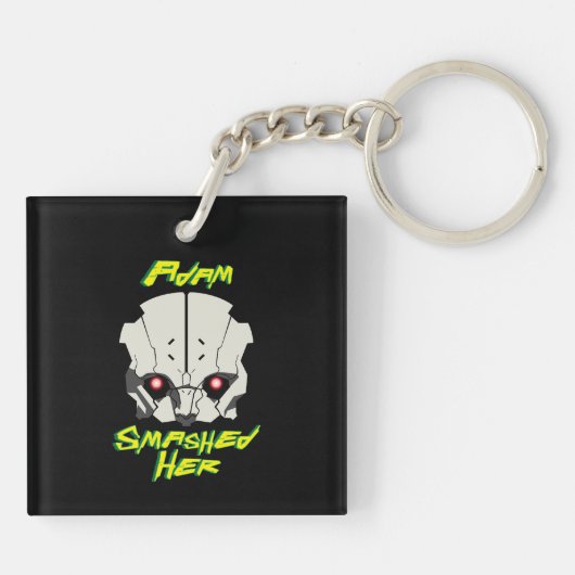 Porte-clés cyberpunk edgerunners adam smasher (Dos)