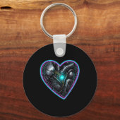 Porte-clés Cyberpunk Heart Saint-Valentin Pouls  (Recto)