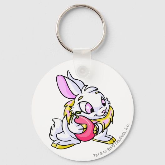 Porte-clés Cybunny jaune étreinte Negg (Recto)