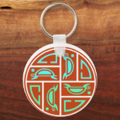 Porte-clés Cycle de la lune de tortue de mer (Recto)