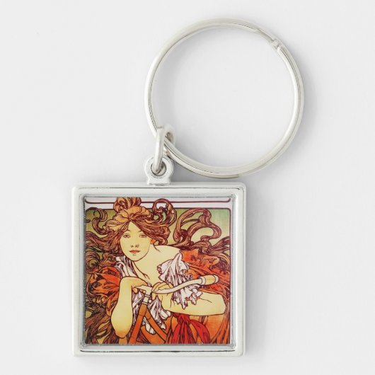Porte-clés Cycles Perfecta d'Alphonse Mucha (Devant)