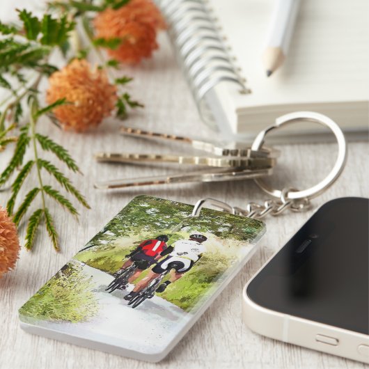 PORTE-CLÉS CYCLISME (Devant droit)