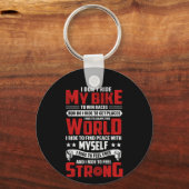 Porte-clés Cyclisme Art Je ne fais pas de vélo (Recto)