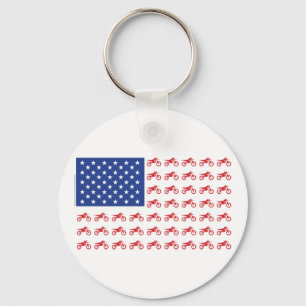 Porte-clés Cyclisme-Drapeau-Moto-Cross