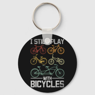 Porte-clés Cycliste de VTT Cycliste Je Joue Toujours Avec