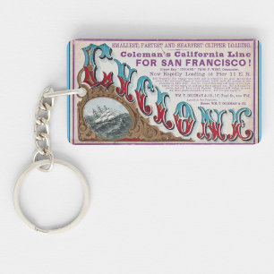 Porte-clés Cyclone Clipper voiliers 1900