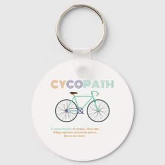 Porte-clés Cycopath amusant cyclisme pour cyclistes et cyclis