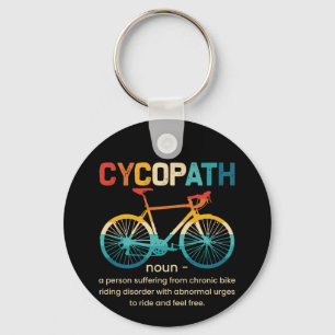 Porte-clés Cycopath Funny Cycliste pour cyclistes et cycliste