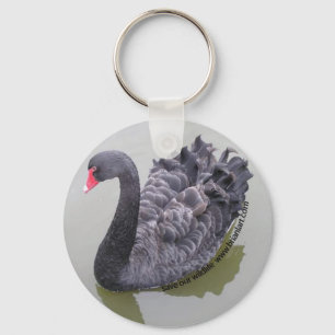 Porte-clés cygne noir