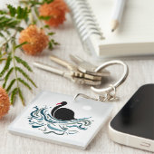 Porte-clés Cygne noir (Devant Droit)