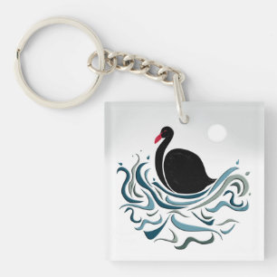 Porte-clés Cygne noir