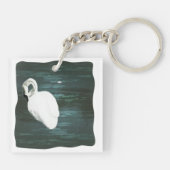 Porte-clés Cygne sur l'étang (Dos)
