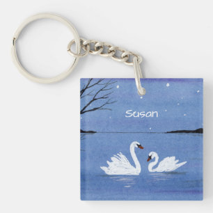 Porte-clés Cygnes