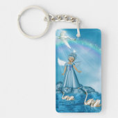 Porte-clés Cygnes Blanches Et Angel (Devant)