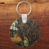 Porte-clés Cyprès et deux femmes de Vincent van Gogh (Recto)