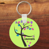 Porte-clés Cytologiste Arbre Unique Tout avec Cells Design (Recto)