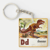 Porte-clés D est pour Dinosaur (Devant)