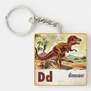 Porte-clés D est pour le dinosaure