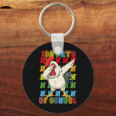 Porte-clés Dabbing 100 Jours De Poulet D'École Enseignement 1 (Recto)