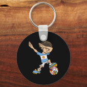 Porte-clés Dabbing Boy Argentina Soccer Jersey National Flag  (Recto)
