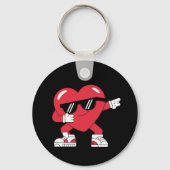 Porte-clés Dabbing Coeur drôle Cadeaux Valentines Jour (Recto)