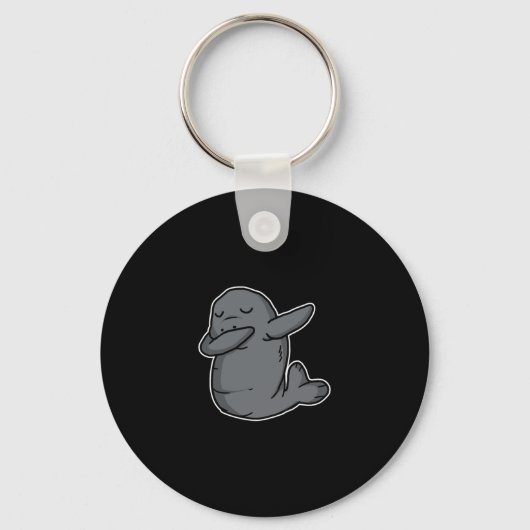 Porte-clés Dabbing Dabbing Dab Dance Manatee Lover Cadeau (Recto)