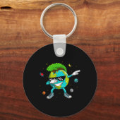 Porte-clés Dabbing Earth Recyclage Conversation Science spati (Recto)
